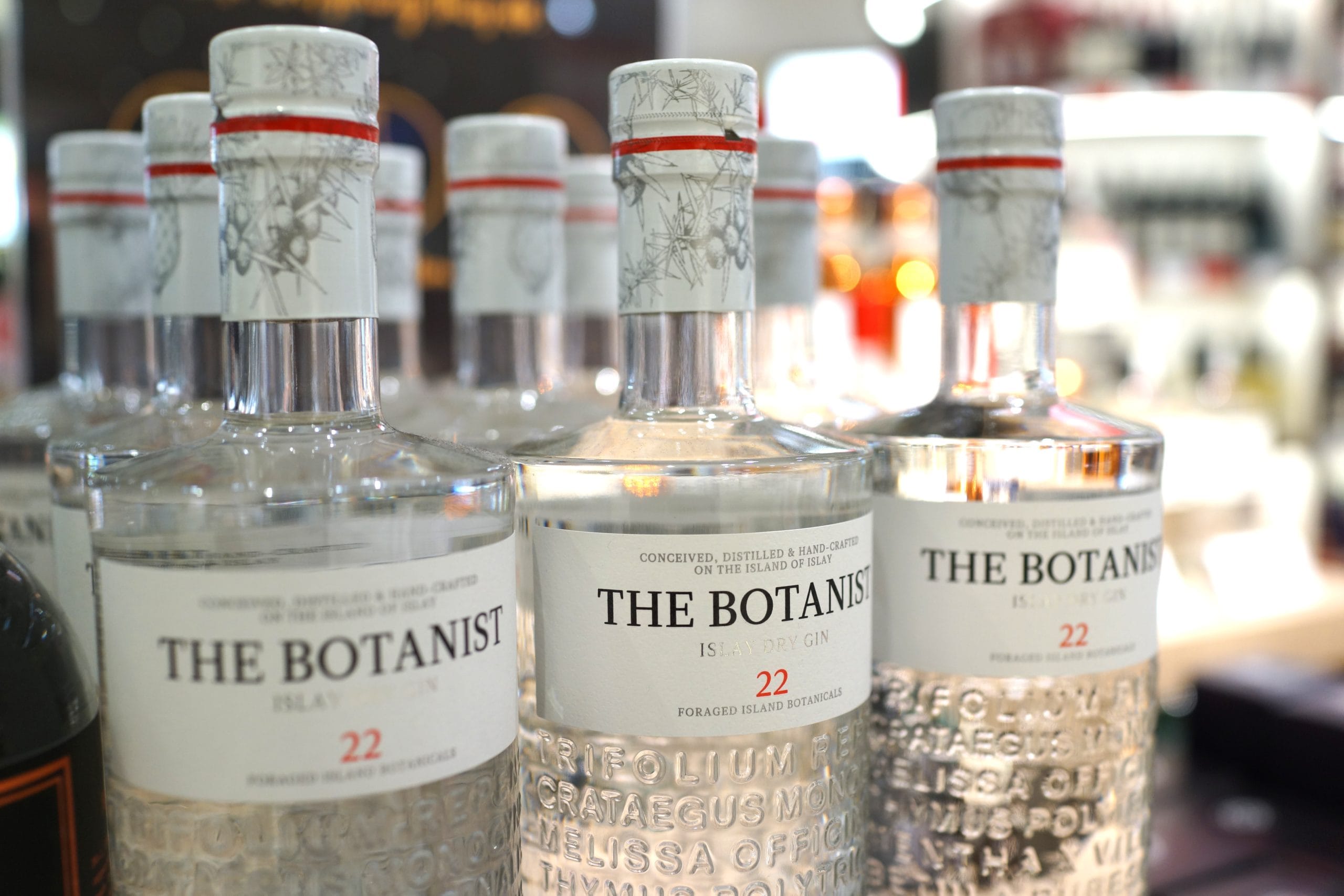 Bottles of The Botanist gin