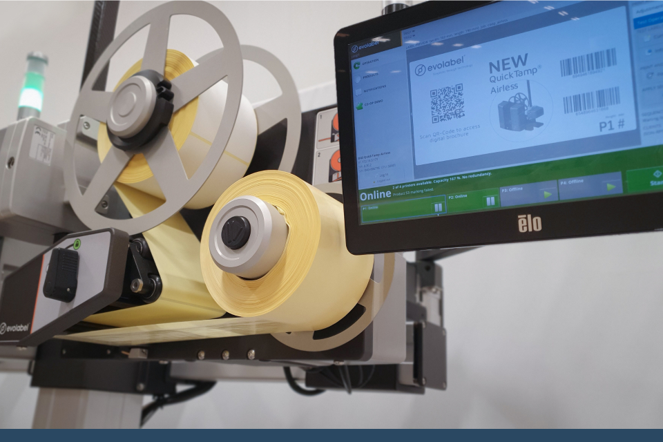 evolabel quicktamp airless