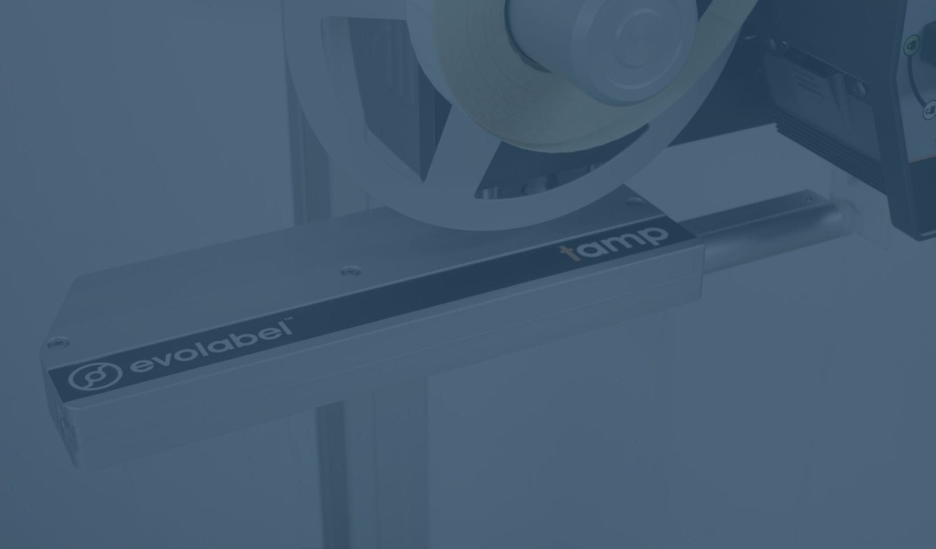 Close up shot of Evolabel tamp applicator